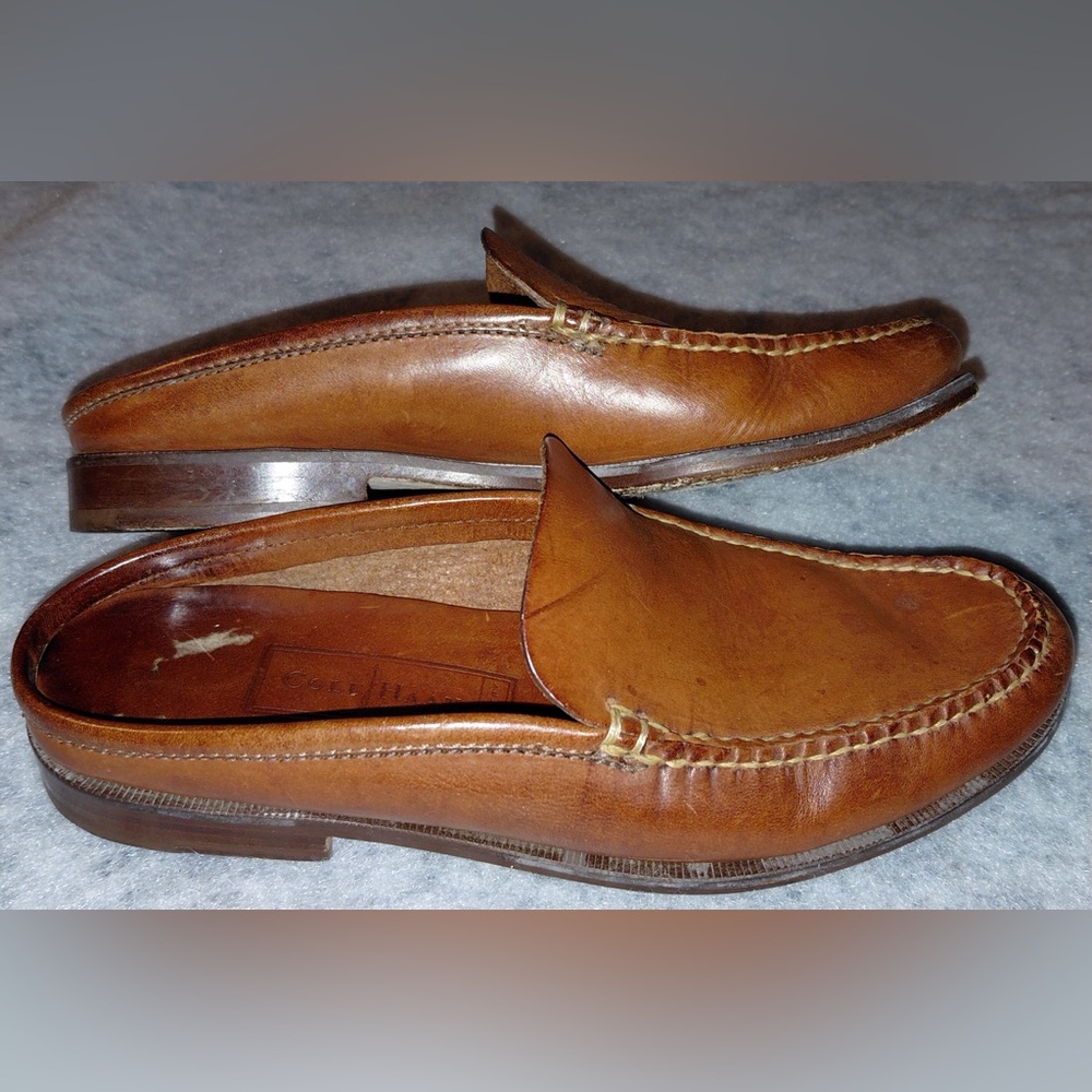 Cole Haan Brown Leather Slip-On Mules Women’s Size 5.5 - Picture 3 of 16